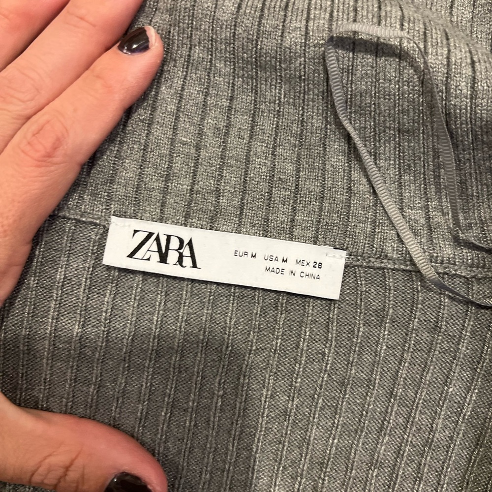 Zara Gray Turtleneck Sweater Bodysuit - Picture 7 of 9